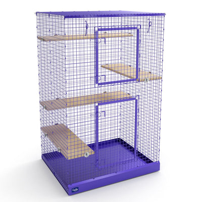 Chinchilla Mansion Chinchilla Cage - Handmade in the USA! Purple