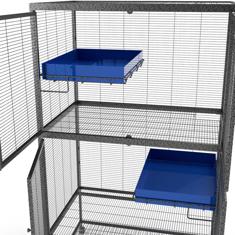 Critter Nation Shelf Pan All Metal Replacement Cage Components Quality Cage Crafters 