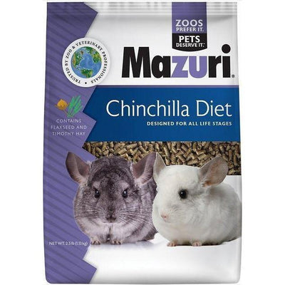 Mazuri Chinchilla Food - 2.5 Lbs Chinchilla Food Quality Cage Crafters 